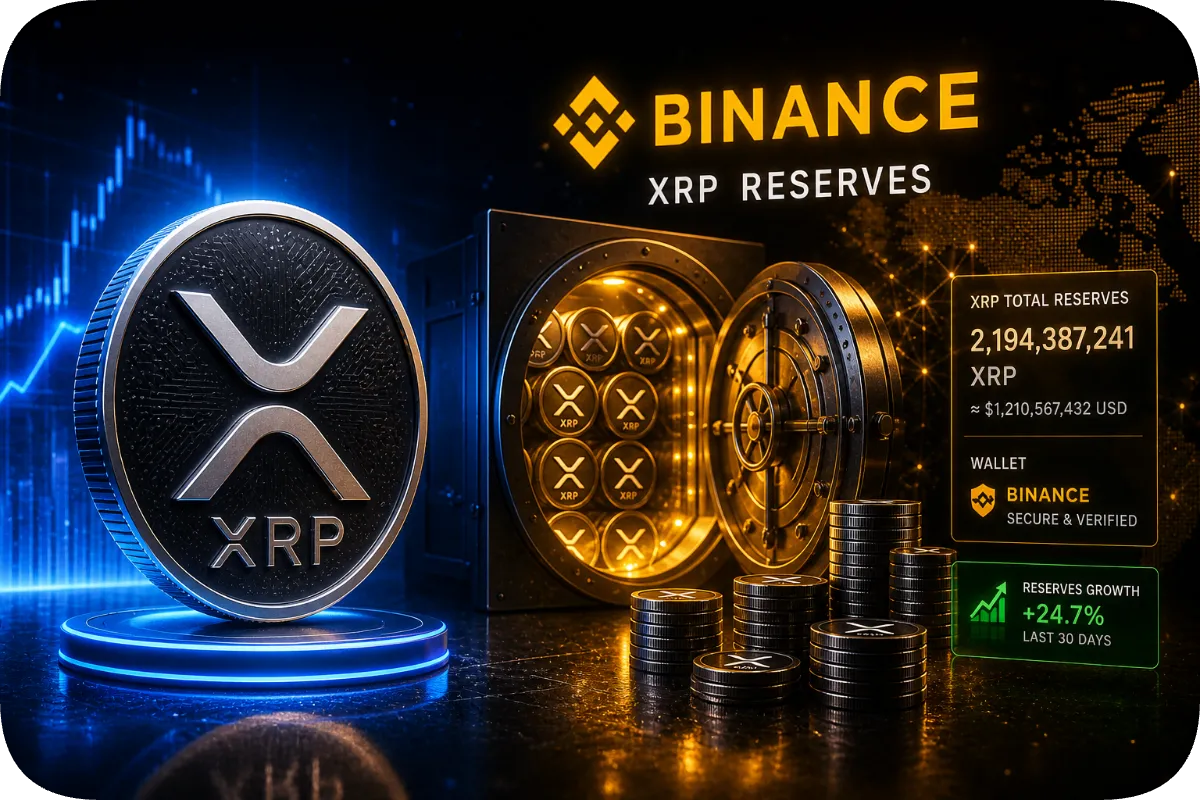 XRP reserves op Binance kelderen
