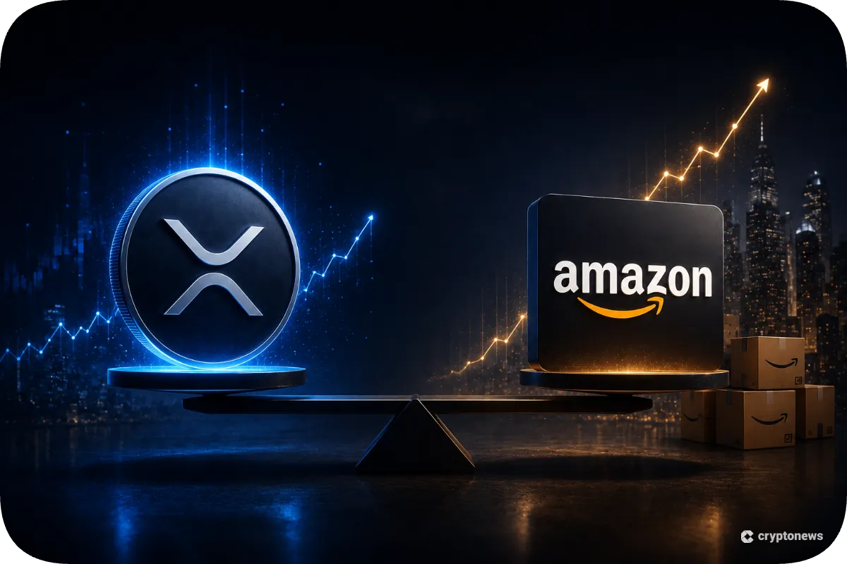XRP koers volgt AMZN aandeel patroon