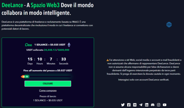 crypto presale - deelance
