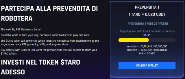 prevendita robtera