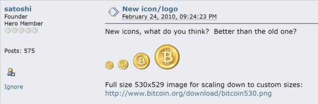 Post originale di Satoshi Fonte: Wayback Machine