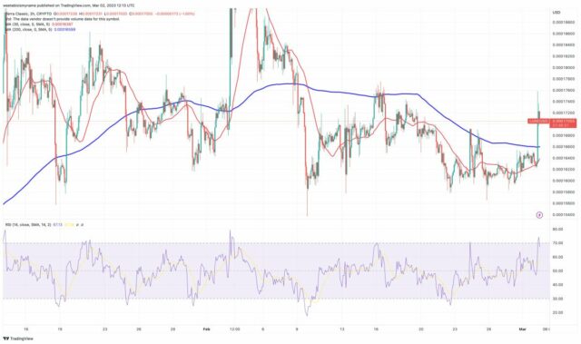 Analisi tecnica LUNC - Fonte TradingView
