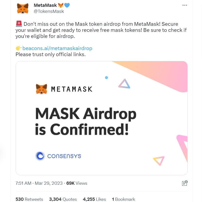 Truffa MetaMask - Falso sito