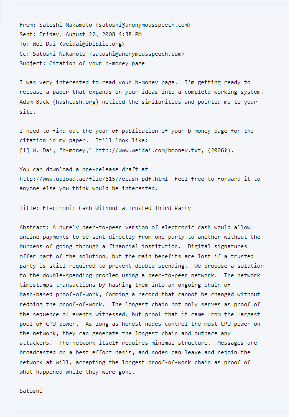 Satoshi Nakamoto