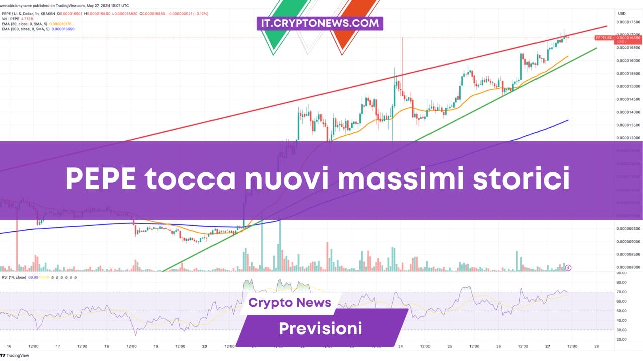 PEPE tocca nuovi massimi storici