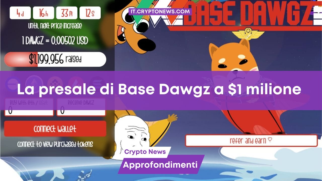 La presale di Base Dawgz a $1 milione