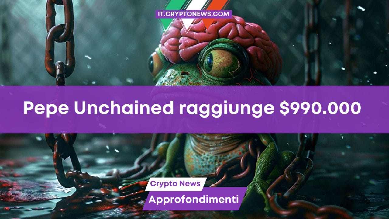 Pepe Unchained raggiunge $990.000