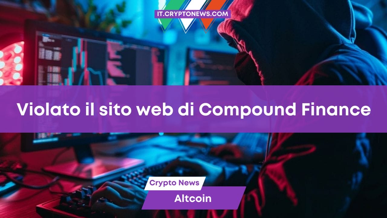 Violato il sito web di Compound Finance