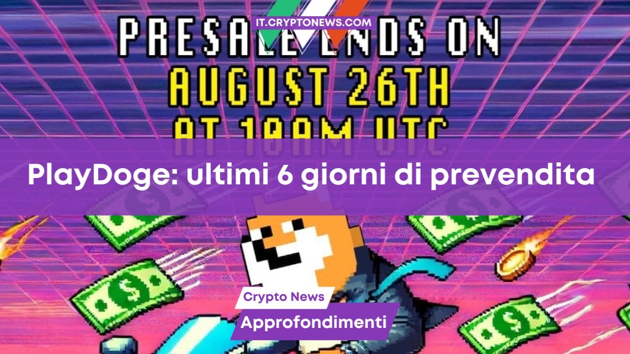 PlayDoge: ultimi 6 giorni di prevendita