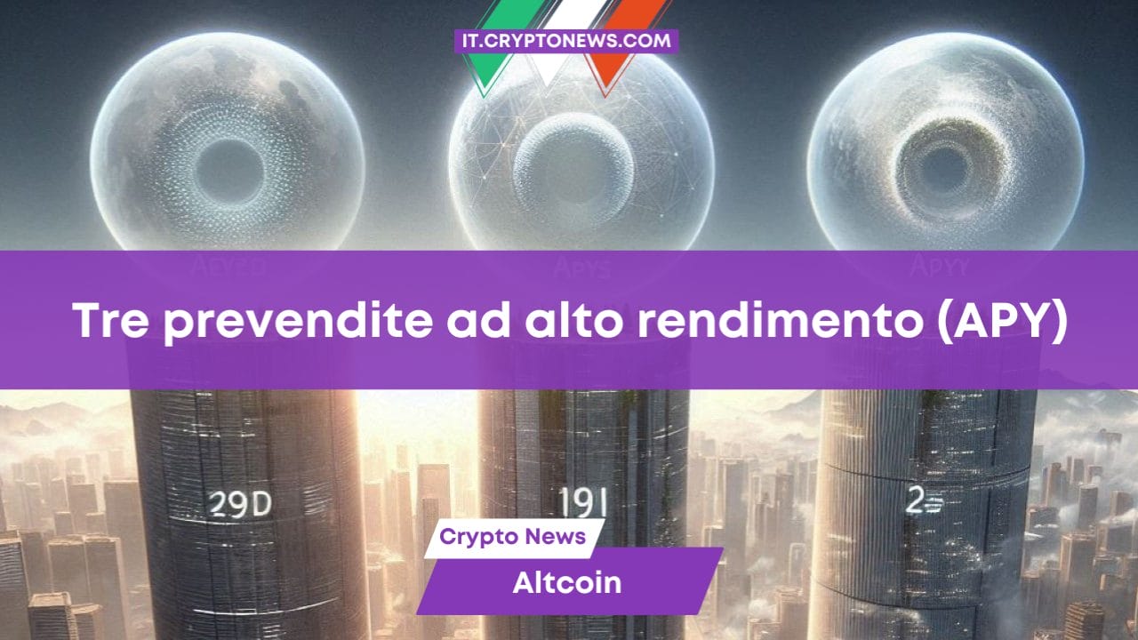 Tre prevendite ad alto rendimento (APY)