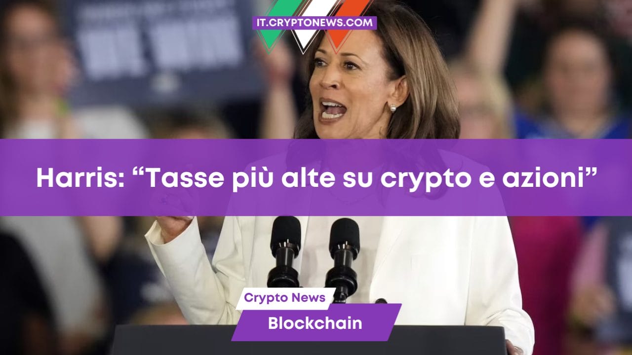 Harris: “Tasse più alte su crypto e azioni”