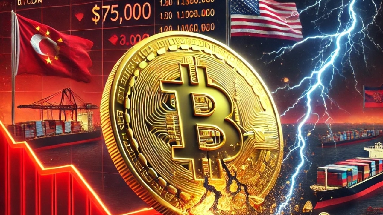 Il prezzo di Bitcoin scende a 75.000 dollari a causa della guerra commerciale