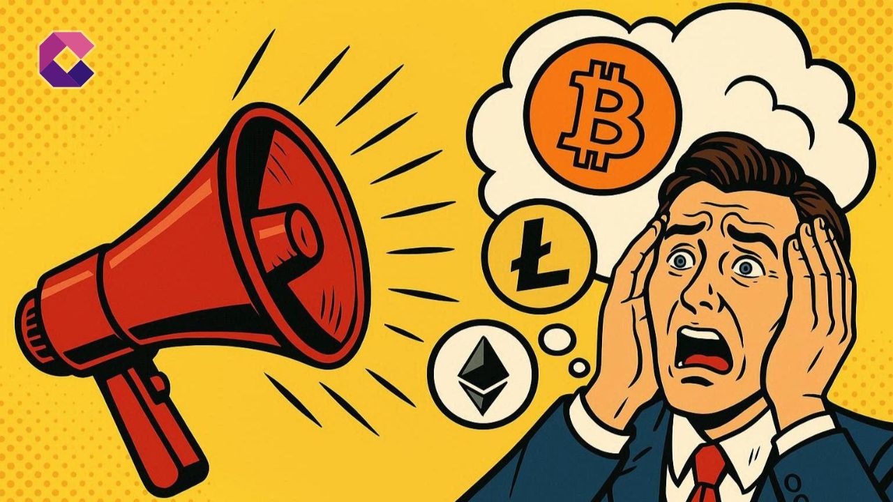Immagine in stile pop art per la copertina di un articolo sulle criptovalute