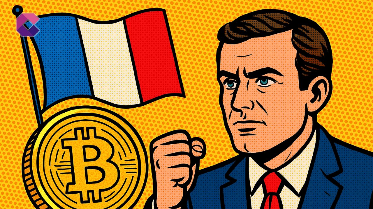 Tasse crypto in Francia - Illustrazione in stile pop art - Cryptonews Italia