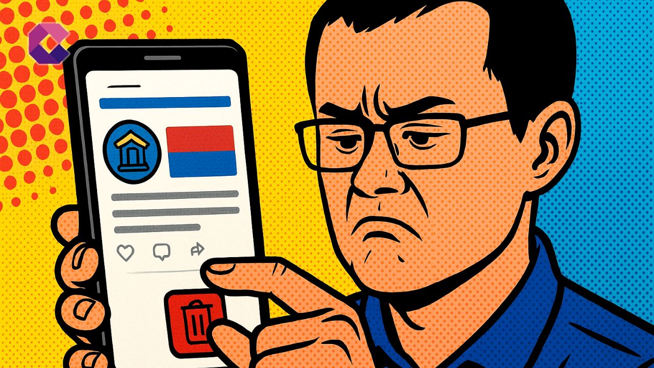 Il coinvolgimento di CZ in una banca crypto - Illustrazione stile pop art - Cryptonews Italia