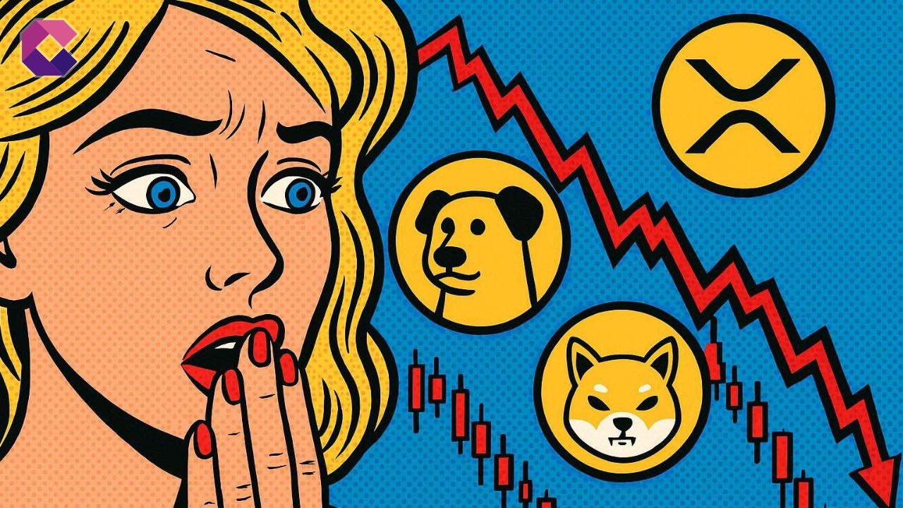 Immagine in stile pop art per la copertina di un articolo sulle criptovalute