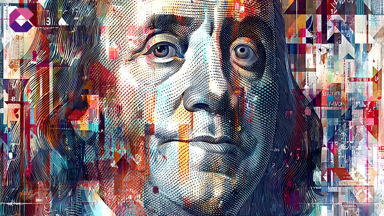Immagine in stile pop art per la copertina di un articolo sulle criptovalute