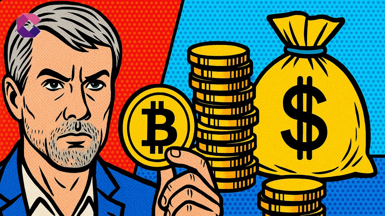 Strategy compra BTC - Illustrazione pop art - Cryptonews Italia