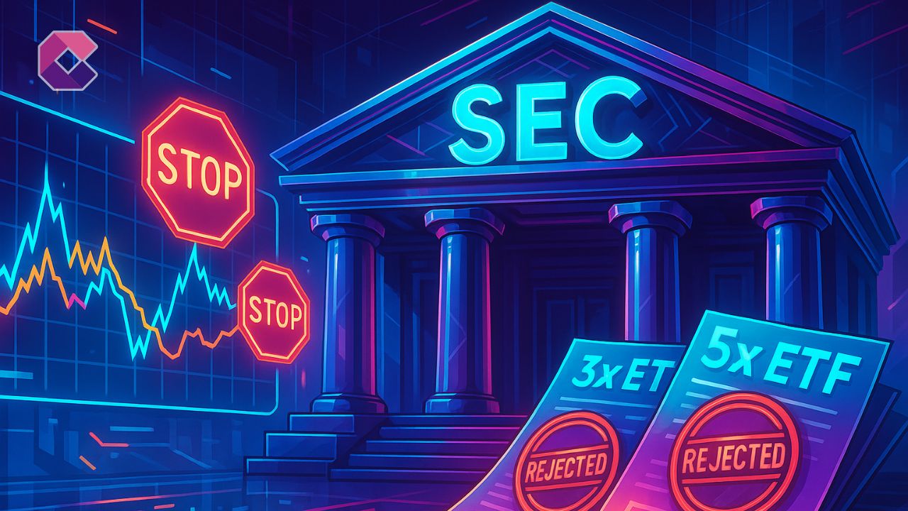 SEC respinge ETF a leva - Illustrazione pop art - Cryptonews Italia