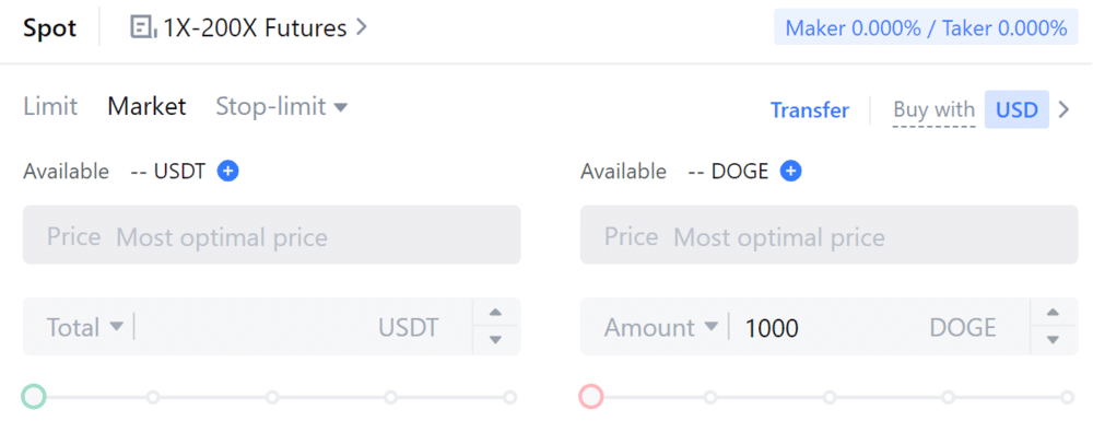 نوعية وأسواق تداول دوجكوين