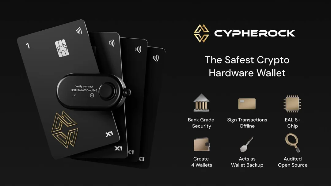 1- Cypherock X1: محفظة أجهزة مدعومة بتقنية البلوتوث وبرمجة مفتوحة المصدر
